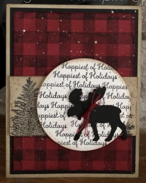 Merry Christmoose Cards, Stampin Up Moose Cards, Su Merry Moose Christmas Cards, Merry Moose Stampin Up Cards, Masculine Christmas Cards Handmade, Merry Moose Christmas Cards, Stampin Up Christmas Cards 2019-2020, Moose Christmas Cards, Masculine Christmas Cards