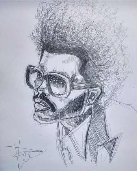 The Weeknd Art Drawing, Drawing The Weeknd, The Weeknd Drawing Easy, The Weeknd Sketch, Rappers Drawing, The Weekend Sketch, The Weeknd Drawing, Pop Art Marilyn, Rapper Art