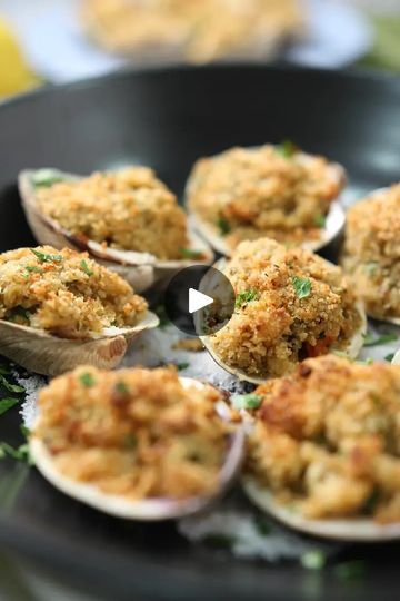 Clams Oreganata, Oreganata Recipe, Pasquale Sciarappa, Christmas Brunch, Great Appetizers, Christmas Appetizers, Oregano, Appetizer, Fish