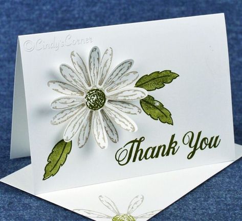 Daisy Delight Cards ~ Stampin’ UP! – Cindy's Corner Stampin Up Daisy Delight, Daisy Delight Stampin' Up, Thank U Cards, Everyday Cards, Sunflower Cards, Daisy Cards, Stamp Ideas, Beautiful Cards, Stamping Up Cards