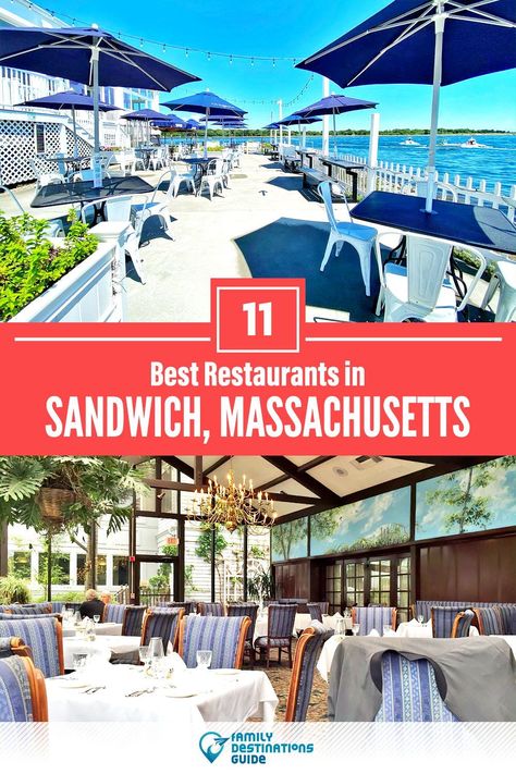 Want to see the best restaurants in Sandwich, MA? We’re FamilyDestinationsGuide, and we’re here to help: From incredible brunch spots and amazing places to eat dinner, to local foodie spots and hidden gems, discover the BEST Sandwich restaurants - so you get memories that last a lifetime! #sandwich #sandwichrestaurants #restaurantsinsandwich #bestrestaurantsinsandwich #placestoeatsandwich Cape Cod Restaurants, Cape Cod Travel, Cape Cod Vacation, Sandwich Restaurant, Massachusetts Travel, New England Travel, Waterfront Restaurant, Family Destinations, Brunch Spots