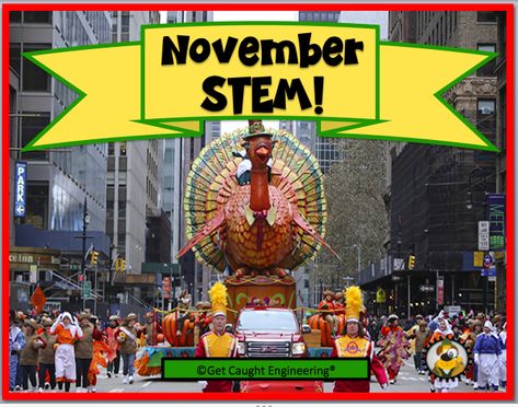 Integrate STEM into your November classroom curriculum with engineering activities based on the book Balloons Over Broadway by Melissa Sweet. Balloons Over Broadway Stem, Thanksgiving School Party, November Stem, Balloons Over Broadway, Stem Activities Middle School, Makerspace Activities, Thanksgiving Stem, November Classroom, Stem Club