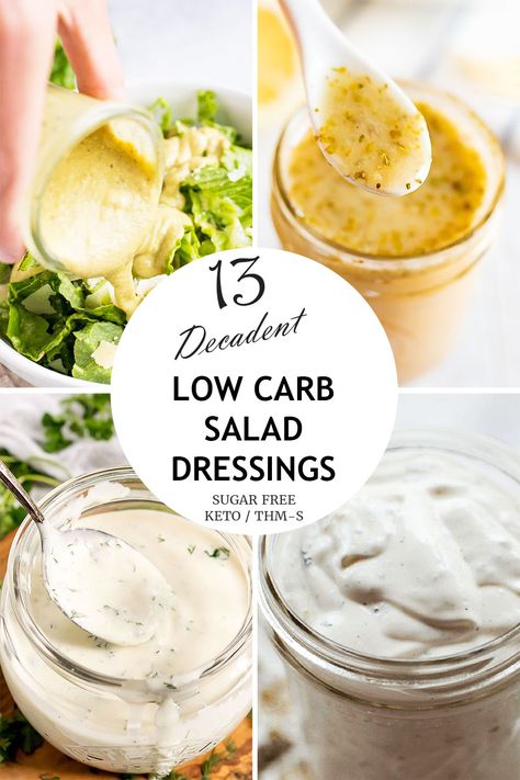 13 Decadent Low-Carb Salad Dressings That Make Lunch More Delicious – Parade Low Carb Salad Dressing, Keto Salad Dressing, Lunch Salad, Low Carb Low Fat Recipes, Resep Salad, Thousand Island Dressing, Low Carb Salad, Homemade Salads, Salad Recipes For Dinner