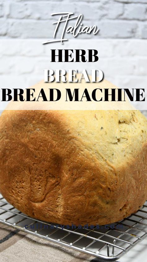 Bread Machine Herb Bread Recipe, Rustic Bread In Bread Machine, Bread Machine Recipes Easy Sourdough, Fresh Bread In Bread Maker, Cheddar Herb Bread Machine, Bread Machine Garlic Herb Bread, Artisan Bread In Bread Machine, Bread Machine Recipes With Active Dry Yeast, Bread Machine Recipes Rosemary Garlic