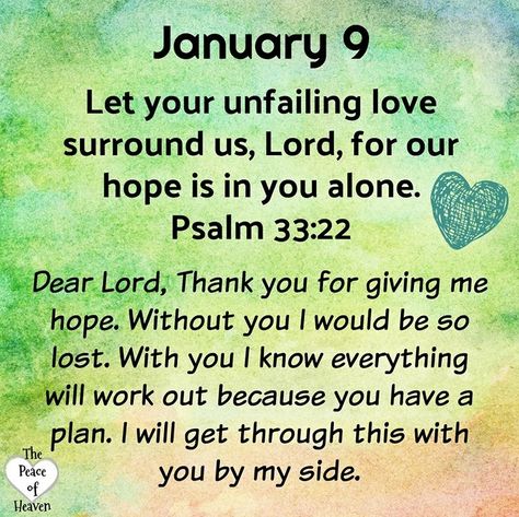 January 9 ...#2 .. Psalm 33:22 Daily Christian Prayers, January Quotes, Days Quotes, Life Encouragement, Psalm 33, Powerful Prayers, Godly Life, Prayer Life, What Day Is It