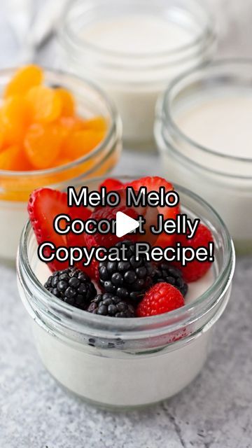 Michelle Tam 譚穎怡 on Instagram: "My 5-ingredient copycat Melo Melo Coconut Jelly is the perfect dairy free treat!  Comment MELO below and I’ll DM you the recipe!  Or you can get the recipe here: https://nomnompaleo.com/coconut-jelly  This is THE dessert for you if you love creamy and silky 🥥treats!  My version happens to be paleo, dairy-free, refined sugar-free, and Asian mom approved!  #paleo #nomnompaleo #paleodessert #dairyfree #glutenfree #glutenfreerecipes" Coconut Jello Recipe, Melo Melo Coconut Jelly, Coconut Jelly Recipe, Coconut Jello, Coconut Jelly, Jelly Desserts, Dairy Free Treats, Nom Nom Paleo, Jello Recipes