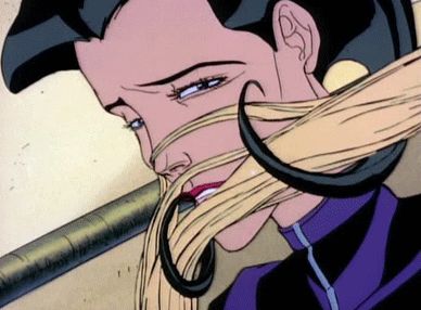 Peter Chung Art, Aeon Flux Art, Liquid Television, Blue Animation, Ergo Proxy, Animation Types, Aeon Flux, Random Gif, Grunge Room