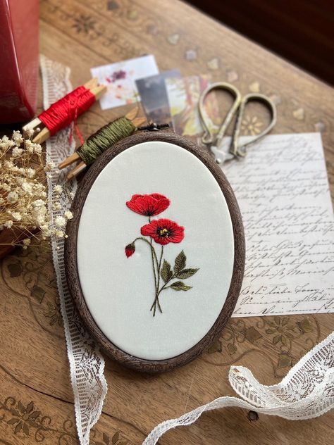 Excited to share this item from my #etsy shop: Embroidery hoop art, red flowers, embroidery flowers, embroidery art, Aesthetic Wall Art Embroidered Hoop, Embroidery Wall Art, Red Embroidery, Wall Ornaments, Hand Embroidery Art, Embroidery Hoop Art, Flower Wall Decor, Hoop Art, Flower Wall Art