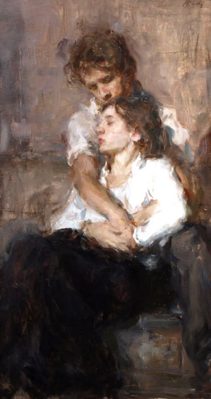 Ron Hicks, Painting Love Couple, Romantic Paintings, Art Of Love, Romance Art, Old Paintings, Aesthetic Painting, Romantic Art, Ethereal Art