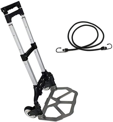 Amazon.com: Smartxchoices Luggage Cart Aluminum Folding Hand Truck Dolly Personal Trolley Stand 176 lb Capacity for Indoor Outdoor Travel Shopping.: Home & Kitchen Dorm Style, Luggage Trolley, Hand Trucks, Trolley Cart, Travel Shopping, Travel Office, Bungee Cord, Aluminum Wheels, Outdoor Travel