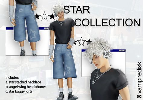 STAR COLLECTION Mods Ts4, Sims 4 Cc Clothes, Sims 4 Male Clothes, Cc Folder, Sims Clothes, Face Details, The Sims 4 Pc, Alt Clothes, Free Sims