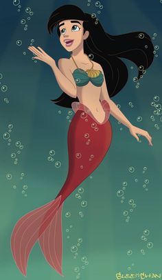 Melody Ariels Daughter, Ariel And Melody, Melody Mermaid, Melody Little Mermaid, Princess Melody, Princesas Disney Anime, Ariel Disney, Mermaid Pictures, Mermaid Disney