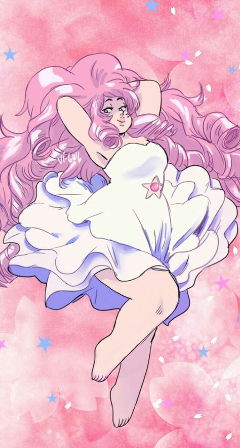 Rose Steven Universe Fanart, Rose Quartz Steven Universe Fanart, Rose Quartz Icon, Rose Steven Universe, Rose Quartz Art, Rose Quartz Steven Universe, Pink Diamond Steven Universe, Steven Universe Wallpaper, Steven Universe Drawing