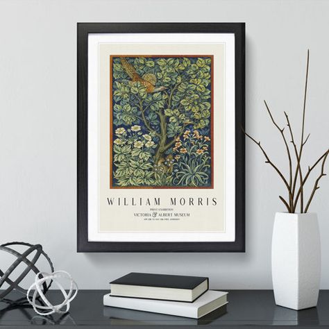 Marlow Home Co. Warm Winter Wishes V by June Erica Vess - Wrapped Canvas Painting Print | Wayfair.co.uk Large Framed Art, William Morris Art, Vibrant Wall Art, Picture Frame Art, Buy Wall Art, Wall Art Pictures, Pheasant, William Morris, Print Pictures