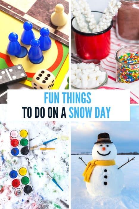 Snow Day Activities For Kids, Snow Day Activities, Snow Activities, Free Activities For Kids, Activities For Teens, Fun Activities To Do, Indoor Fun, Free Activities, Snow Day