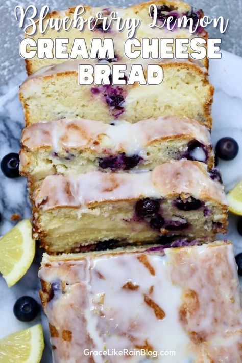 I absolutely love baking this Blueberry Lemon Cream Cheese Bread! The moment the zesty aroma starts to fill the kitchen, I know I’m in for a treat. Continue reading Blueberry Lemon Bread with Cream Cheese at Grace Like Rain Blog: Recipes From Our Family to Yours. Lemon Cheesecake Bread, Blueberry Bread Recipe Moist, Blueberry Lemon Cream Cheese, Stovetop Appetizers, Blueberry Lemon Bread, Blueberry Bread Recipe, Bread With Cream Cheese, Sweet Bread Recipes, Flavored Ice Cubes