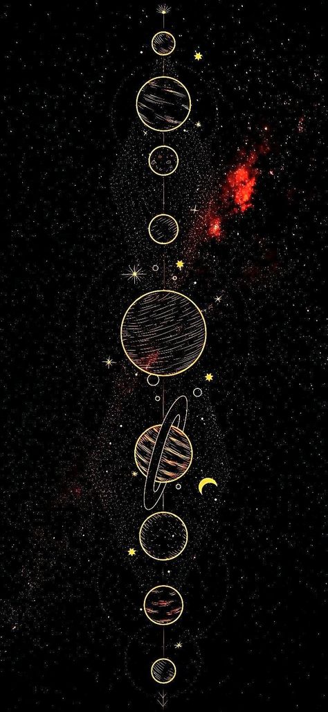 Dark Theme Wallpaper Aesthetic, Dark Themed Wallpaper, Mystic Wallpaper, Solar System Wallpaper, Iphone Wallpaper Blur, Astronaut Wallpaper, Space Phone Wallpaper, Retro Wallpaper Iphone, Planets Wallpaper