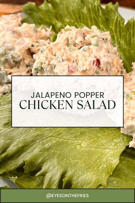 Jalapeno Popper Chicken Salad Jalapeño Chicken Salad, Jalapeno Popper Chicken Salad, Squirrel Food, Cordon Bleu Casserole, Popper Chicken, Chicken Cordon Bleu Casserole, Jalapeno Popper Chicken, Jalapeno Chicken, Crowd Pleasing Appetizers