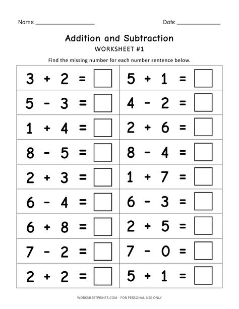 Addition and Subtraction Worksheets Addition And Subtraction Worksheets 1st, Kindergarten Colors, Dot Letters, Color Flashcards, Addition And Subtraction Worksheets, Nouns And Adjectives, Math Operations, Numbers Kindergarten, Kids Worksheets Printables