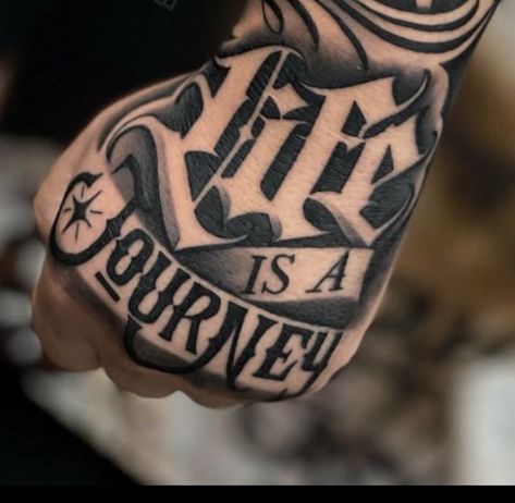 Money Bands Tattoo, Lettering Tattoo Men, Hand Tats For Guys, Men’s Hand Tattoo, Back Of Hand Tattoos, Hand Palm Tattoos, Fist Tattoo, Herren Hand Tattoos, Memorial Tattoo Quotes