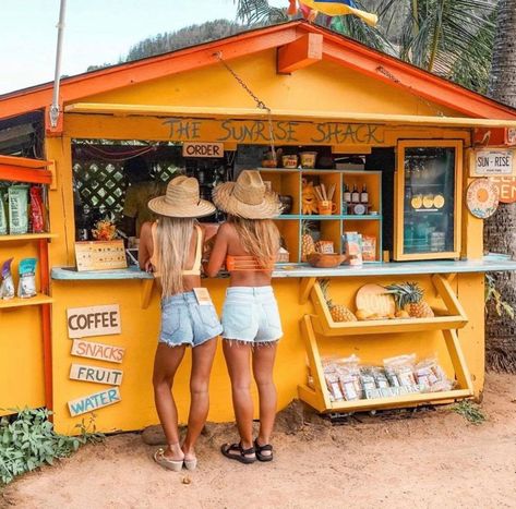 Located at Oahu's famous Sunset Beach on the North Shore. The Sunrise Shack was first opened in 2016.  The Sunrise Shack is the place to go for bullet coffee, smoothie bowls, cold-pressed juices, kombucha, and healthy eats that will fuel your body and soul.  ▪️ @sunriseshack ▪️  #ILoveHawaii #VacationTime #GoodTimes #VisitHawaii #HawaiianVibes #VacationDream #VisitOahu #VisitKauai #VisitTheIslands #VacationRentals #SunriseShack #SupportLocal #InstaWorthy Sunrise Shack, Things To Do In Oahu, Moving To Hawaii, Beach Shack, Hawaii Life, Waikiki Beach, The Sunrise, Beach Bars, Oahu Hawaii