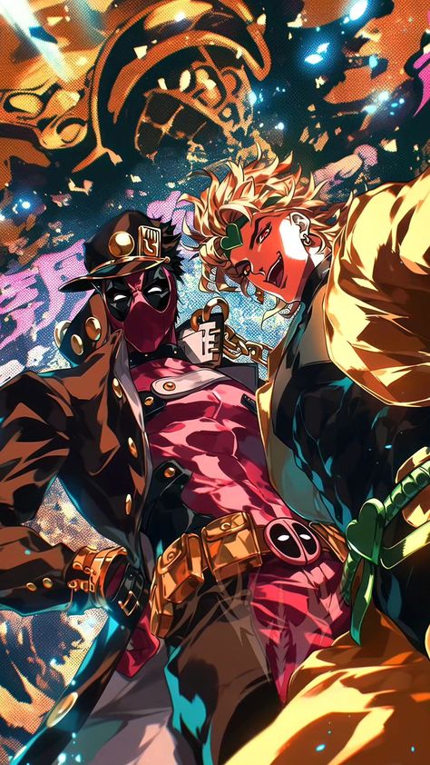 【DEADPOOL & DIO】 ⁀➷ Wallpaper ✪ Dio Wallpapers, Dio Fanart, Jojo Dio, Dio Jojo, Samurai Anime, Deadpool Wallpaper, Jojo Reference, Jojo's Bizarre Adventure Anime, Marvel Comic Universe