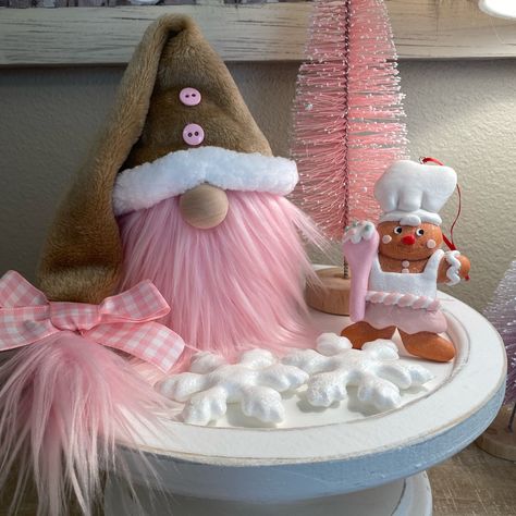 Add Some Sweetness With This Adorable Pink Gingerbread Christmas Gnome! Perfect Little Accent For Your Christmas Seasonal Table, Kitchen Hutch Or Table, Coffee Or Cocoa Bar, Kitchen Tier Tray, Etc. Pairs Well With Farmhouse Or Rae Dunn Decor! Pink Gingerbread Christmas Gnome Brown/White/Pink Handmade With Love Measures 5”W X 6”H Be Sure To Check Out My Page For More Cute And Fun Seasonal Decor! Thank You So Much For Stopping By! Have A Super Blessed Day! :) Tags: Gingerbread Gnome, Christmas Gno Pink Gingerbread Christmas, Gingerbread Gnome, Rae Dunn Decor, Gnome Tiered Tray, Pink Gingerbread, Winter Wreath Diy, Kitchen Hutch, Gingerbread Christmas Decor, Fall Gnome