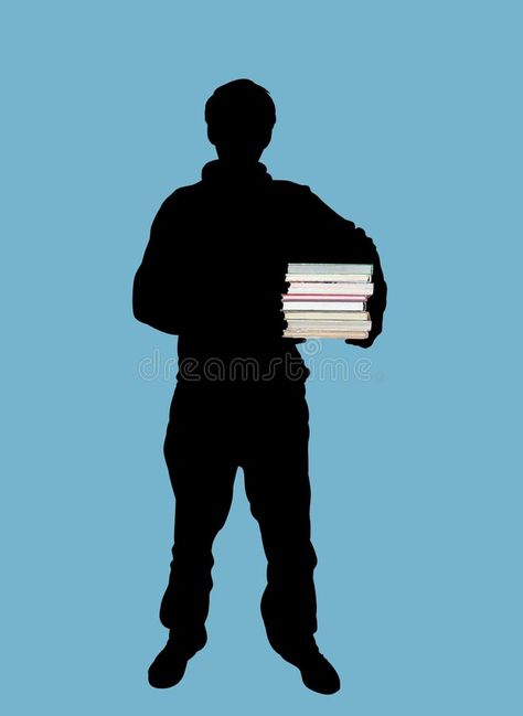 Student. Illustration of man holding books #Sponsored , #Paid, #Sponsored, #Illustration, #holding, #man, #Student Student Illustration, Books Illustration, Human Silhouette, Stock Images Free, Stock Illustration, Stock Images, Illustrations, Books, Movie Posters