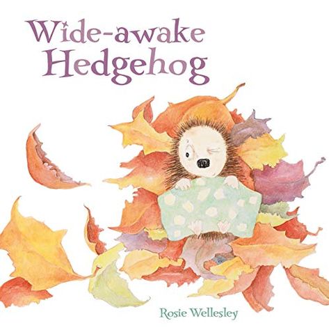 Wide-Awake Hedgehog by Rosie Wellesley https://www.amazon.co.uk/dp/1843653095/ref=cm_sw_r_pi_dp_U_x_KFSuDb9FMFAZC Hedgehog Book, School Reception, Autumn Is Coming, So Sleepy, Family Psychology, Wide Awake, Eyes Open, Animal Stories, Amazon Book Store