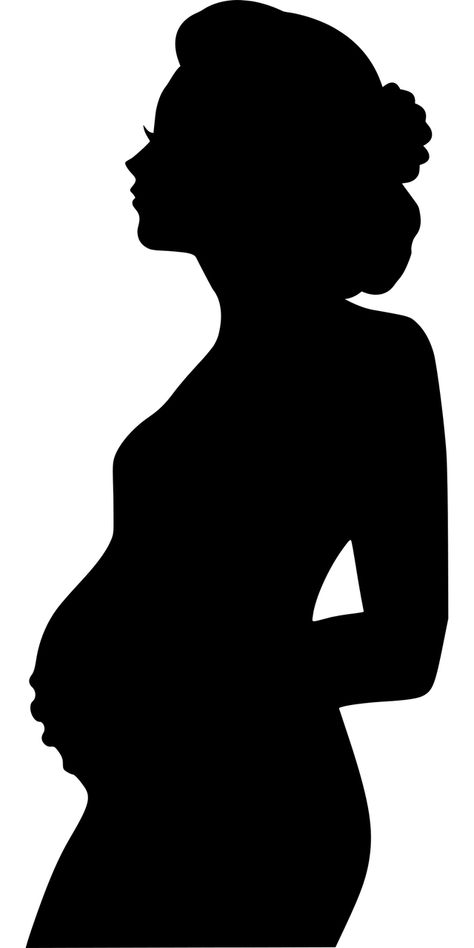 Pregnant Lady Illustration, Pregnant Lady Drawing, Baby Drawing Ideas, Pregnant Silhouette, Pregnancy Art, Mother Images, Pregnant Mother, Silhouette Images, Illustration Cartoon