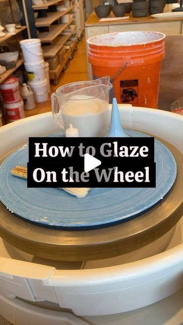 Lyndsay Meiklem Dean Ⓥ on Instagram: "This is a time saver for a few reasons: 1️⃣ it eliminates the need to wax pot bottoms . 2️⃣with practice it allows precision application . 3️⃣ you can layer multiple glazes or easily add stripes without tapes or resists It’s been a go-to glazing method for me for decades. I also love the swirly effect that some glazes have as a result of the wheel spinning. Leave me a comment below I’d you found this helpful and save this video to try this technique out on your own work! . . #potterytutorial #potteryvideos #howtoglaze #howtopotteryskills #ceramicsdemo #glazingpottery #glazeapplication #potteryknowledge #b3brownclay #ceramics #handmade #apotterslife #clayartist #stoneware #functional #pottery #lagunaclay #ceramiclicious" Wax Resist Glaze Pottery, Layering Glazes Pottery, Glazing Ceramics Techniques, How To Glaze Pottery, Glazing Techniques Pottery, Glaze Ideas Ceramics, Glaze Techniques Ceramics, Pottery Glazing Techniques, Pottery Glazing Ideas