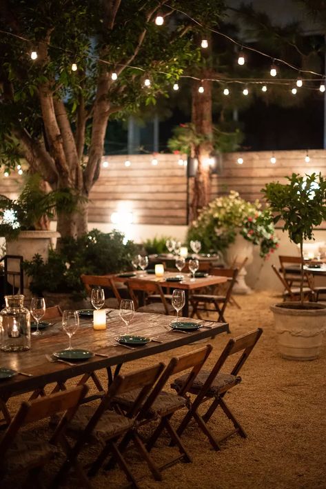 Santa Monica’s New Fia Restaurant Feels Like a Secret Celebrity Backyard Party - Eater LA Fia Restaurant, Spanish Restaurant Design, Backyard Restaurant, Courtyard Restaurant, Outdoor Restaurant Patio, Spanish Restaurant, Outdoor Restaurant Design, Restaurant Patio, Backyard Seating