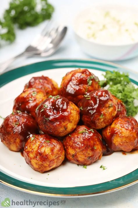 Air Fryer Chicken Meatballs Recipe: Easy and Quick Meal in 35 Mins Air Fryer Bacon Wrapped Chicken, Air Fryer Chicken Meatballs, Meatballs Recipe Easy, Chicken And Sausage Gumbo Recipe, Sausage Gumbo Recipe, Bacon Wrapped Chicken Recipes, Meatballs And Sauce, Gumbo Recipe Easy, Chicken Meatballs Recipe