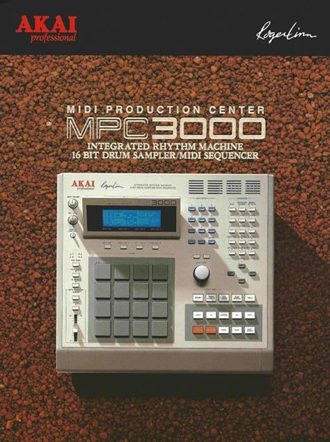 Akai/Roger Linn MPC 3000 Mpc 3000, Beat Machine, Best Books For Men, Music Production Equipment, Akai Mpc, Music Recording Studio, J Dilla, Historical Timeline, Music Machine