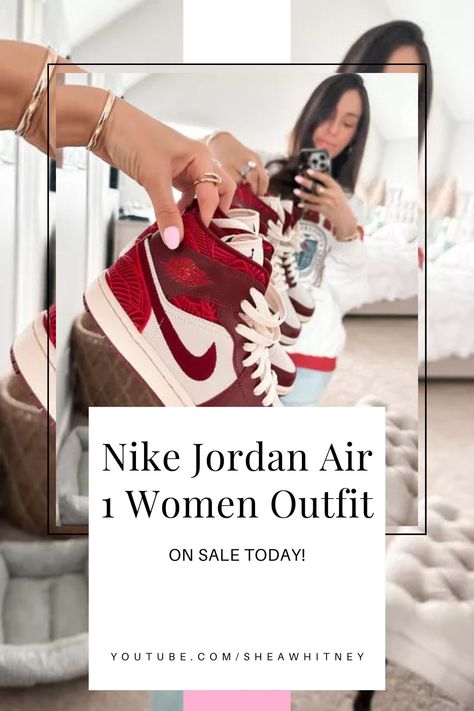 Get ready to rock your favorite Nike Jordans with these stylish and trendy women's outfits! Find the perfect pairing for your sneakers, and let your style make a statement. Don't wait too long - these amazing deals won't last forever! Shop now and strut your stuff in confidence. Nike Air Jordan’s Outfit Women, Nike Jordan Air 1 Women, Nike Jordan Air 1, Air Jordan 1 Women, Stylish Shoes For Women, Nike Jordans, Pastel Outfit, Women's Outfits, Jordan Air