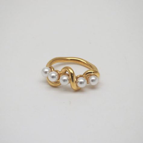 Shop different style of rings at Meideyajewelry.com! We have minimal and chunky, delicate and dainty rings in our shop. Jade Charm, Shell Ring, Jewelry Essentials, Jade Ring, Jewelry Lookbook, Charm Rings, Jewelry Inspo, Dream Jewelry, Steel Jewelry