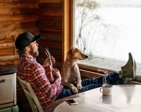 Adventurous Men, Family Aesthetic, Musician Photography, Beard Game, Beard Lover, Man And Dog, Tax Refund, Cabin Life, Winter Fits