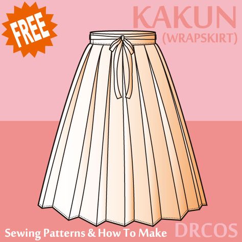 Japan Sewing Pattern, Hanbok Wrap Skirt Pattern, Mamian Skirt Pattern, Hanfu Skirt Sewing Pattern, Asian Sewing Patterns, Hanbok Skirt Sewing Pattern, Diy Hanfu Pattern, Hanfu Skirt Pattern, Hanbok Pattern Sewing