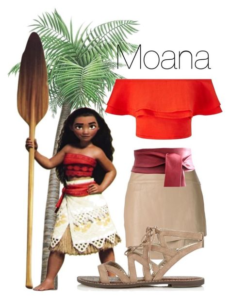 "Moana" by hipstermonkey12 ❤ liked on Polyvore featuring Helmut Lang, Disney, Miss Selfridge and Sam Edelman Moana Halloween, Disney Princess Tea Party, Moana Halloween Costume, Disney Character Outfits, Princess Inspired Outfits, Character Inspired Outfits, Disney Inspired Outfits, Princess Inspired, Disney Outfits