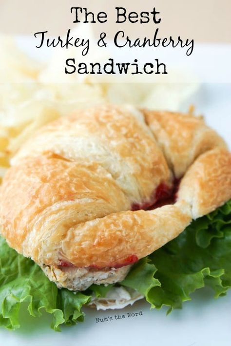 Cranberry Sauce And Cream Cheese, Turkey Croissant Sandwich, Turkey Cranberry Sandwich, Cranberry Turkey Sandwich, Cranberry Sandwich, Turkey Sandwiches Recipes, Sandwich Wraps Recipes, Cranberry Turkey, Turkey Cranberry