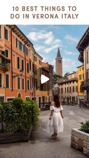 Kelsey Heinrichs on Instagram: "🇮🇹 Comment CIAO for my free Verona Guide and I'll DM you a link!   My travel guide includes: The best things to do in Verona + suggestions for day trips & tours + a saveable Google Map with all locations pinned📍⁣  🇮🇹 10 things to do in Verona ⬇️  ⁣ 🌅 Watch the sunset from Castel San Pietro. ☕️ Visit Casa di Giulietta (Juliet’s House). 🎭 Explore the ancient Verona Arena. 🍽 Enjoy lunch at La Prosciutteria. ⛲️ Stroll through Piazza delle Erbe. 🌳 Relax in Giardino Giusti. ⛪️ Visit the beautiful Duomo di Verona. 🍹 Drink cocktails at Terrazza Arena Sky Lounge. 🏰 Check out Castelvecchio.⁣ ⁣ 🇮🇹 Want more Italy recommendations?⁣ Check out my Italy travel guides on my blog kelseyinlondon.com (link in bio) ⁣ ⁣ Video edited with my video filters (link in bi Verona Photo Ideas, Verona Restaurant, Sky Lounge, Location Pin, Video Filter, Watch The Sunset, Verona Italy, Europe Photos, Italy Travel Guide