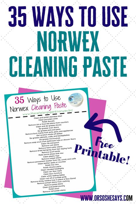 35 Ways to Use Norwex Cleaning Paste ~ This is the best stuff ever! #cleaning #homehacks #norwex Cleaning Paste Norwex, Norwex Cleaning Paste, Clean Porcelain Sink, Norwex Cloths, Norwex Biz, Remove Rust Stains, Norwex Consultant, Norwex Cleaning, Cleaning Cabinets