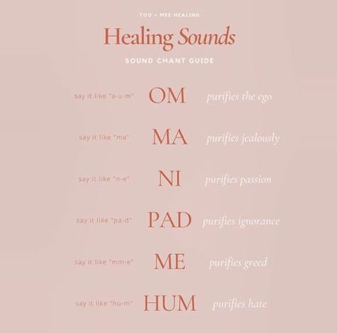 ✨💖✨🙏✨💖✨ #healing #chant #sound #ommanipadmehum Sound Healing Aesthetic, Sound Healing Quotes, Healing Chant, Hata Yoga, Chanting Meditation, Chakra Health, Therapeutic Yoga, Manifestation Meditation, Energy Healing Spirituality