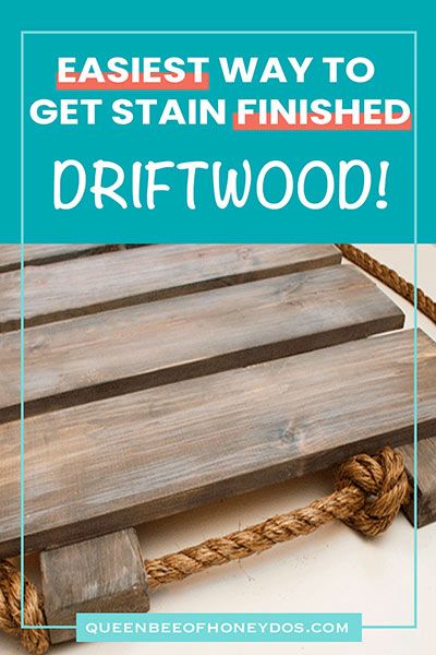 How to Do a Weathered Gray/Driftwood Finish! #stains #furniture #renovations #DIY Beach Stained Wood, Driftwood Wood Stain, Driftwood Finish Diy, Stain Furniture, Faux Wood Paint, Farmhouse Boho Decor, Chalk Paint Furniture Diy, Driftwood Stain, White Washed Furniture