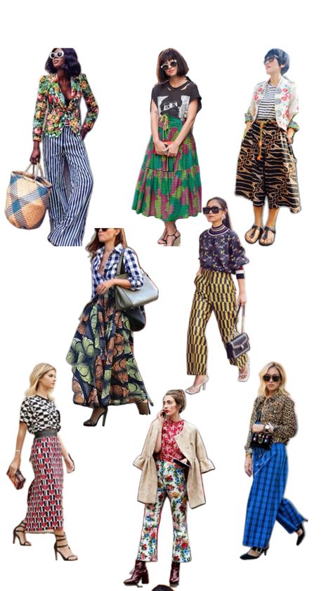 Mixing Patterns Fashion, Mixing Patterns, Mum Fashion, Artsy Style, Quirky Fashion, Fashion Victim, Eclectic Fashion, Style Crush, High Fashion Street Style