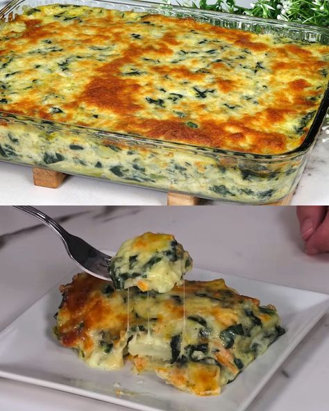 Bechemel Sauce, Baked Cauliflower Casserole, Potatoes And Spinach, Bechamel Sauce Recipe, Zucchini Cakes Recipe, Spinach Casserole, Hearty Vegetable Soup, Potato Gratin, Bechamel Sauce