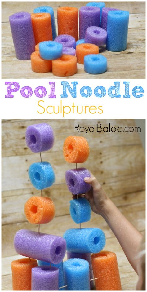 Noodle Crafts, Noodle Art, Open Ended Art, Pool Noodle Crafts, Shape Activities, Pool Noodle, Object Art, Diy Pool, Activities Preschool