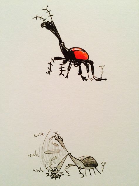 By @kawaiibakemono 'Wak-a-Weevil' I have been pinning a lot of weevils lately and this Giraffe Neck Weevil-whatever humored me to no end Giraffe Beetle, Weevil Drawing, Giraffe Weevil, Bug Drawing, Bugs Drawing, Giraffe Neck, Cool Bugs, Bug Art, Beautiful Bugs