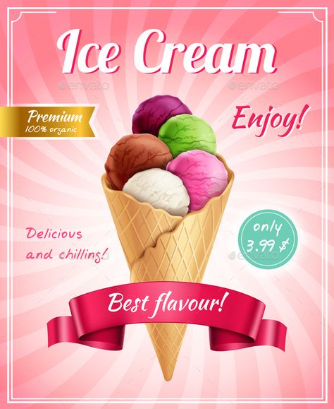 Ice Cream Poster Advertising, Ice Cream Poster Design, Coconut Island, Cream Poster, Ice Cream Wallpaper, Ice Cream Poster, Holiday Homework, Poster Advertising, Fudge Sauce