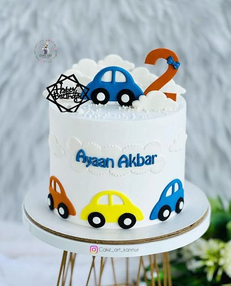 Baby Boy Cake Design, Car Cake Design For Boys, Car Cake Designs For Kids, Cars Cake Design, Dedication Cake, Cake Designs For Boy, Cake Designs For Kids, Cars Birthday Cake, Cake Homemade